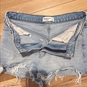 Abercrombie & Fitch Women's Blue Denim Shorts